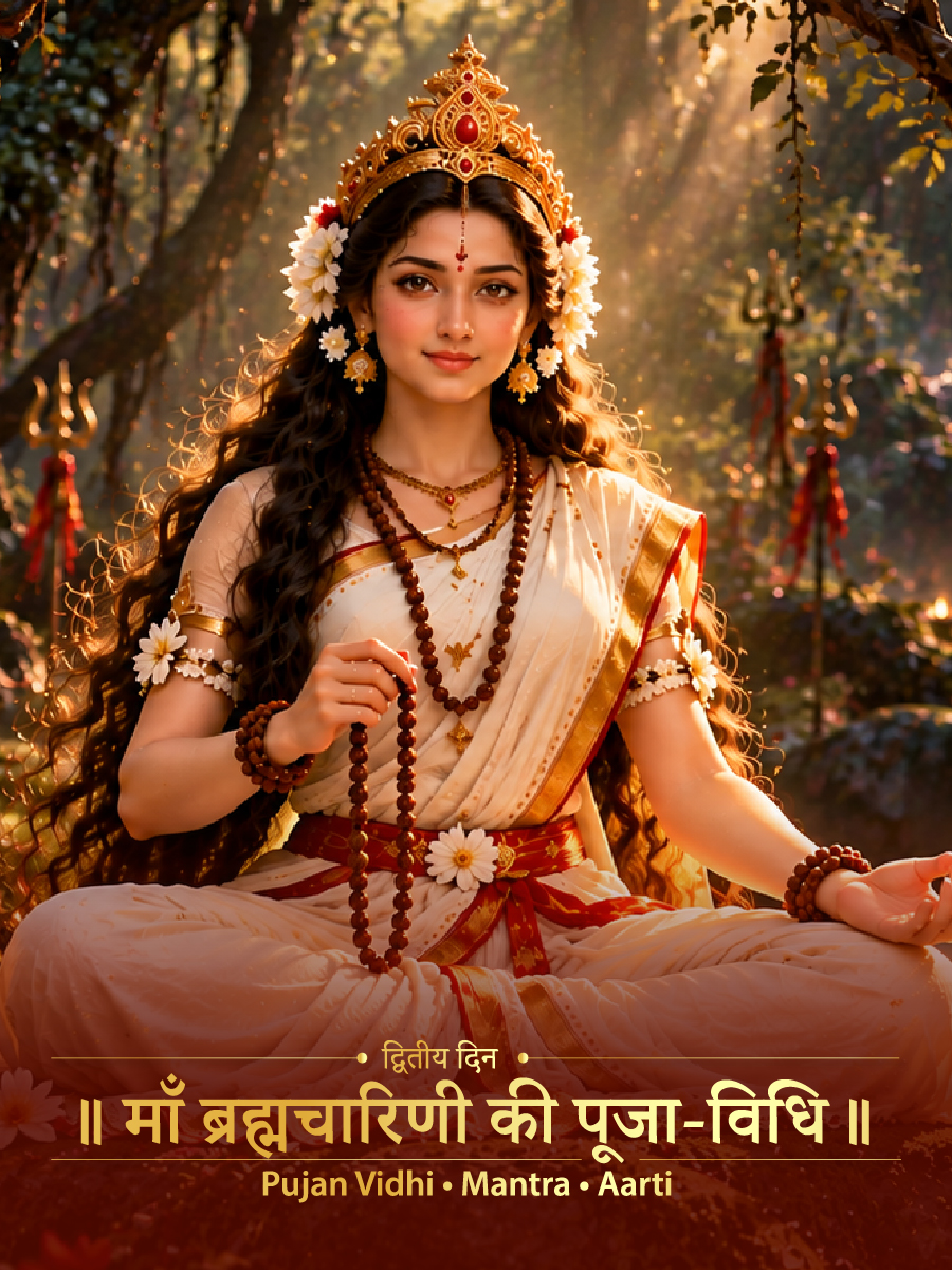 Maa Brahmacharini - Pujan Vidhi - Mantras - Aarti